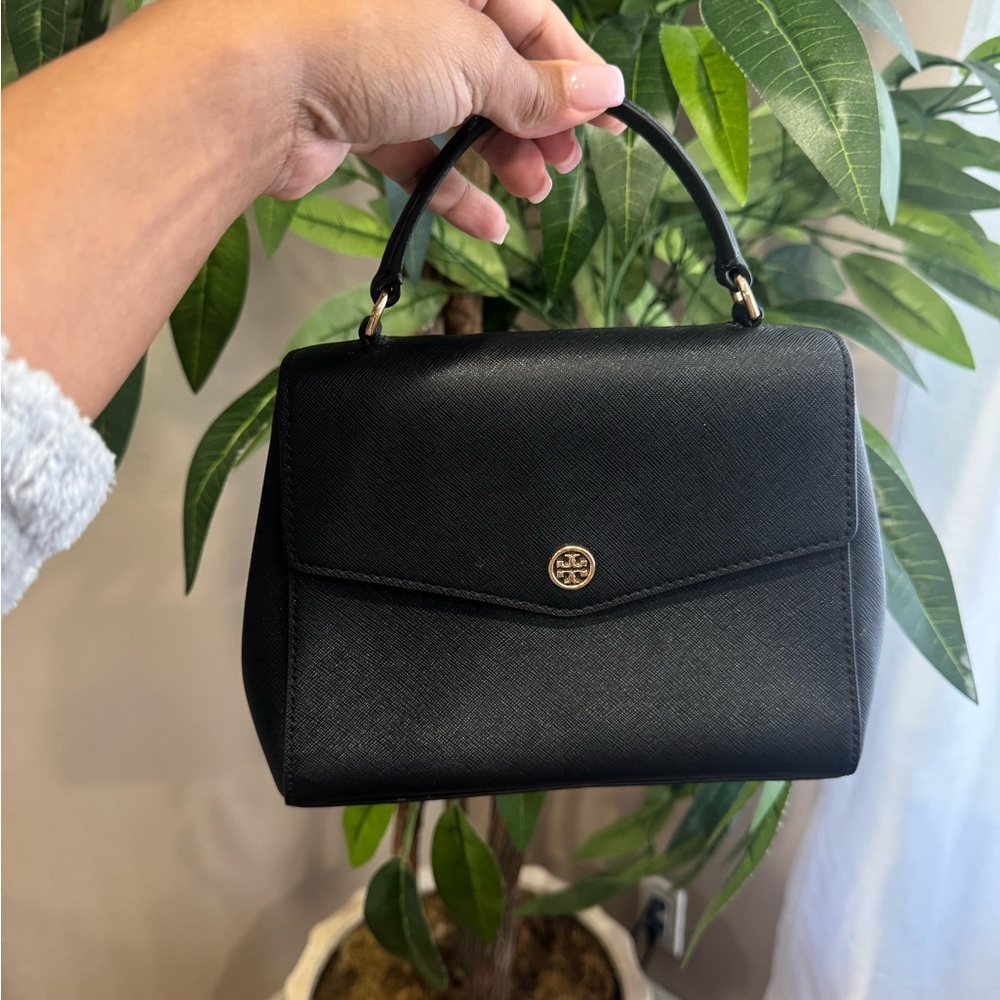 Tory Burch Robinson top handle satchel purse